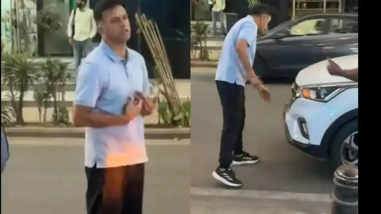 Rahul Dravid Spotted In Heated Chat With Auto-Driver After Reported Car Collision In Viral Video - Watch