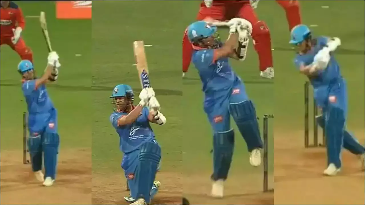 'God Wanted to Play Cricket': Sachin Tendulkar Leaves Fans Awestruck, Rolls Back The Years With Vintage Knock - Watch