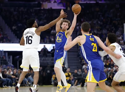 Jazz vs Warriors 103-114: Schroder, Podziemski lead Curry-less Warriors to win