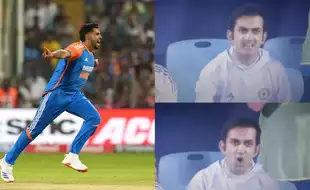 Watch: Elated Gautam Gambhir Claps And Cheers For Harshit Rana After His Maiden T20I Wicket