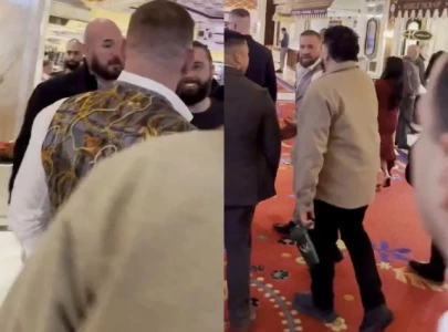 Conor McGregor spits at fan after ‘Let’s go Khabib’ taunt
