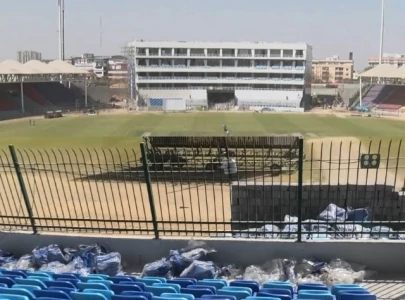 Fence at National Stadium Karachi's VVIP enclosures faces backlash