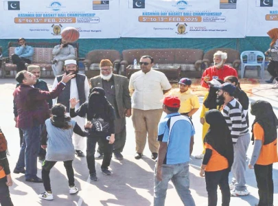 Kashmir Day Rangers Cup basketball begins