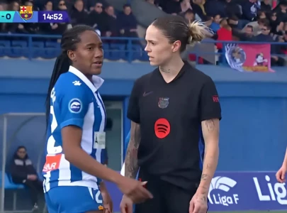 Watch: Barca's Leon inappropriately touches player, Espanyol issues complaint