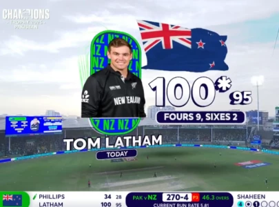 Pak vs NZ Champions Trophy 2025 clash: Latham scores first ODI century since 2022