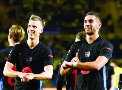 Barca post narrow win to reclaim Liga lead