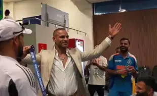 Watch: Mr. ICC Shikhar Dhawan Returns To Indian Dressing Room To Present Fielder Of The Match Award