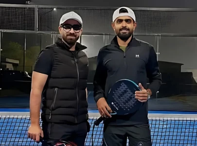 WATCH: Babar Azam spotted playing padel tennis after disappointing Champions Trophy