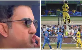 Champions Trophy 2025: Gautam Gambhir’s Explosive Reaction After Shami Destroys Steve Smith’s Stumps