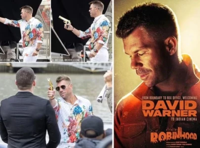 David Warner reveals first look from his debut Telugu movie Robinhood