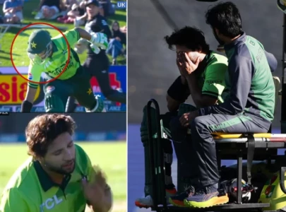 WATCH: Imam-ul-Haq suffers facial injury, retires hurt during third ODI against NZ