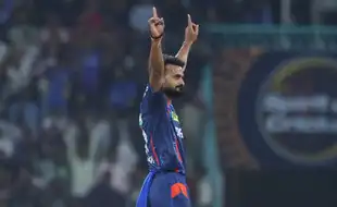 WATCH: Akash Deep Returns From Injury With A Bang, Takes Wicket In First Over Of LSG Debut Vs MI