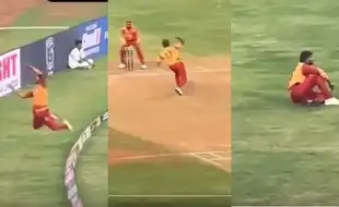 Fielder’s Heroic Save Undone By Bowler's Bizarre Act; Viral Video Takes Internet By Storm