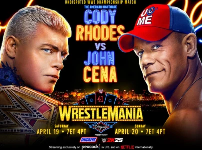 Full WWE WrestleMania 41 card with John Cena vs Cody Rhodes headlining