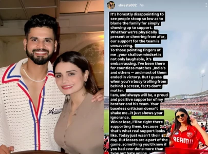 Shreyas Iyer's sister Shresta hits back at online abuse after Punjab Kings defeat