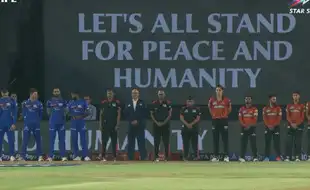 IPL 2025, SRH vs MI, Hyderabad: Cricket Pauses for Pahalgam, Stands For Peace and Humanity