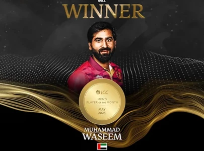 UAE captain Waseem named ICC Player of the Month