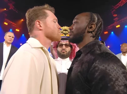 Canelo, Crawford face off in Saudi as super-fight promotion kicks off