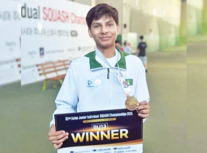 Sohail Adnan secures gold at Asian Jr Squash