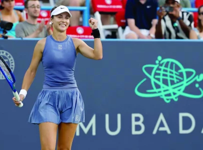 Kalinskaya sets up DC final with Fernandez